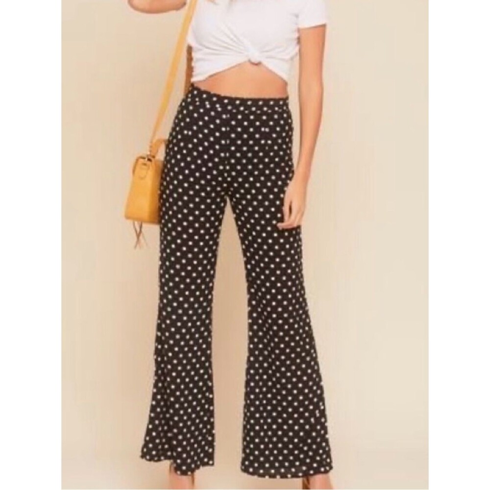 Black and White Polka Dot Pants